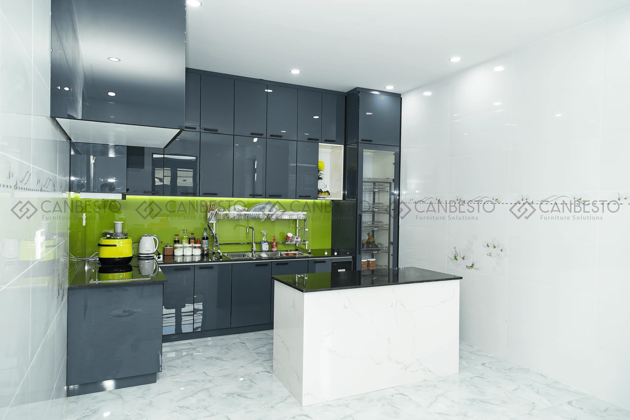 Canbesto: Tủ bếp nhôm kính, thiết kế nội thất tại Biên Hòa